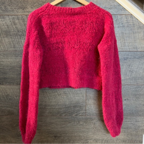 JOIE Blanche Crew Neck Knit Sweater in Red - Picture 5 of 6
